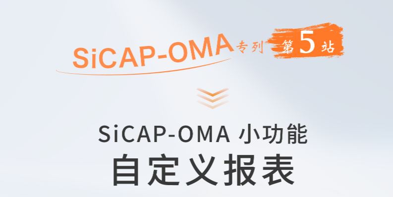 SiCAP-OMA小功能：自定义报表